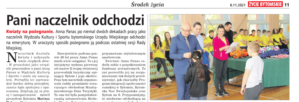 Pani Naczelnik odchodzi